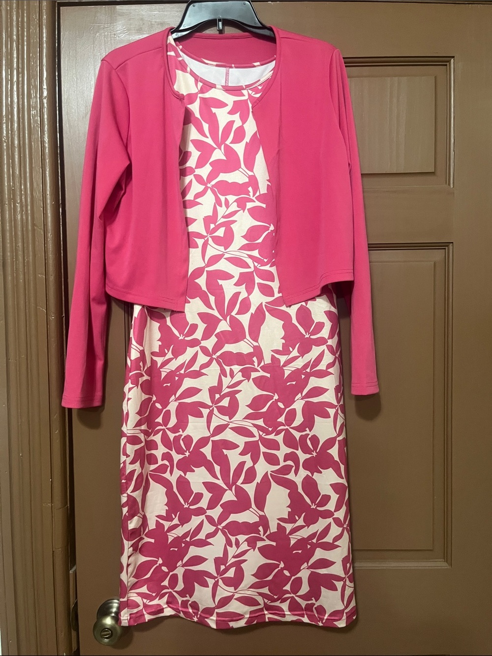 Women’s Pink Floral large dress 2 pieces